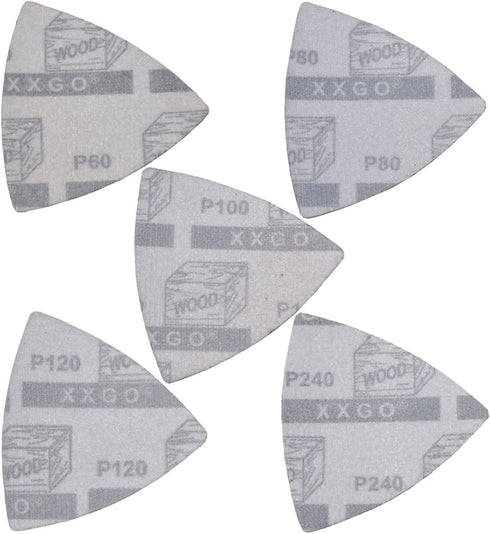 105 Pcs Oscillating Multi Tool Sanding Pads Kit - 100 Pcs Sandpaper for Wood Sanding