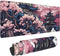 Beautiful Pink Clouds Art Gaming Mouse Pad XL, Large Non-Slip Rubber Mousepad, Long Extended 31.5'' X 11.8''
