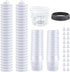 6 (180ml) 50 1 20 Disposable Paint Spray Gun Cup System for HVLP Paint Spray Paint Gun,Standard Ounce Kit with Cups