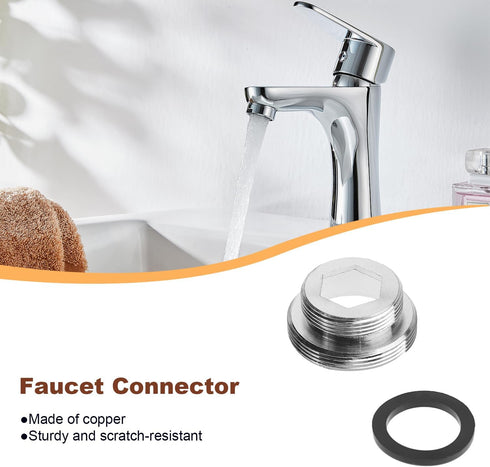 CNYMANY 16 pcs Faucet Adapter Kit, Male Female Sink Faucet Adapter Set for Connecting Garden Hose Water Filter via