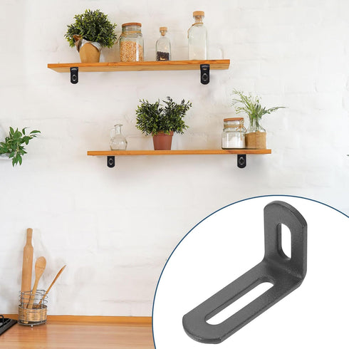 10 2"x1.2"x0.7", 90 uxcell Pcs Adjustable Right Angle Brackets, Slotted L-Shape Corner Bracket Degree Steel l Bracket