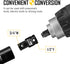 Boen 1/2" F to 3/4" M Impact Socket Adapter, Cr-Mo Steel, Socket Adapter Set for Impact Driver Conversions