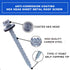 BHTOP Metal Roofing Screws 10 x 1-1/2 inch Hex Head Sheet Metal Roof Screw with EPDM Washer (250Pcs)