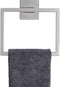 TNOMS Brushed Towel Ring, Modern Square Hand Towel Bar for Bathroom, Wall Mount Stainless Steel.