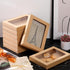 Chivertion 50 Pcs Kraft Paper Greeting Card Storage Box with PVC Window - Bulk Frame Photo Storage Box (5.39 x 7.36 x 1