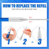 2 Pcs Welders Pencil with 48 PCS Round Refills, Mechanical Pencils for Metal Welding Marker, Tube Pipe Fitter