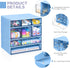 9 4 Desk Storage Organizer with Drawers, Tiers Stackable Desktop Craft Storage Drawers, Clear Storage Box Caddy