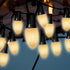 White Christmas Light Replacement Bulbs, 25 Pack Warm White LED C9/E17 Base Shatterproof, 0.6W Indoor/Outdoor