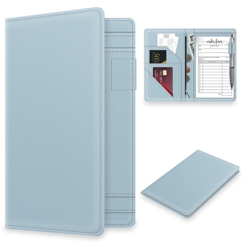 Server Book with Zipper Pocket for Waitress, Cute Waiter Server Wallet, Booklet
