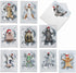 The Best Card Company Variety Pack of 10 Christmas Greeting Cards with Envelopes - Humor Holiday Assortment