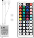 Yiliaw 2-Port 44 Key IR Remote Controller, RGB Control Box for 2835 3528 5050 LED Light Strip - Dual Outputs
