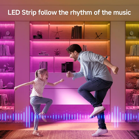 ESP32 SP803E WS2811,WS2812,SK6812,WS2814,WS2815 Dimming BTF-LIGHTING WLED LED Strip Controller Built-in Mic DIY Dynamic