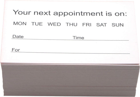 RXBC2011 Appointment Reminder Cards Pack of 100, Pink