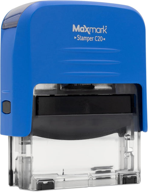 Scanned Self Inking Stamp, Printer 20 Style 2, Blue Ink