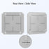 LeMotech Junction Box Mounting Plate, ABS Plastic Internal Panel with Screws, 7.2"x7.2"