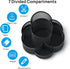 Pen Holder for Desk, Rotating Pencil Holder, Black Cup Organizer for Office
