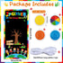 71 35 Inch 4 x Diversity Door Cover DIY Colorful Handprint Craft with PCS Large Ink Pads We Can Change The World