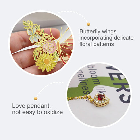Butterfly Bookmarks for Women, Cute Funny Metal Bookmark, Unique Gifts for Book Lovers, Teacher Appreciation,
