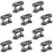 10 Pack #50 Roller Chain Connecting Links, Master Connector Link for Agricultural Machine, Motorcycles, Mini Bike