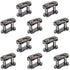10 Pack #50 Roller Chain Connecting Links, Master Connector Link for Agricultural Machine, Motorcycles, Mini Bike
