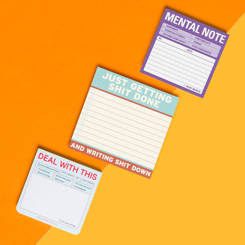 Knock Knock Getting Shit Done Large Sticky Notes – 4 x 4-inches (Pack of 8)