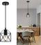 Becvaaoo 1-Light Hanging Pendant Light Fixture, Black Pendant Lights Kitchen Island, Farmhouse Pendant