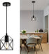 Becvaaoo 1-Light Hanging Pendant Light Fixture, Black Pendant Lights Kitchen Island, Farmhouse Pendant