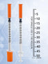 100 Pack 0.5ml 31G 0.5cc 5/16 Inch (8mm) Disposable Syringe, Lab Supplies Syringes, Individually Wrapped