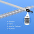 ProtectX 50 Pack 1ml/cc Syringe with 25G 1 Inch Needle, Disposable Syringe for Scientific Labs
