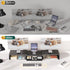 OPNICE Dual Computer Monitor Stand Riser, Desk Organizer with Drawer, Office Desk Accessories & Workspace Organizers
