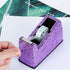 Bling Crystal Luxury Handmade Diamond Desktop Tape Dispenser - Fashion Girls Women Office (Purple)