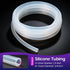 MACHOSSY 1/4"ID 3/8"OD 3FT Silicone Tubing X - Length Food Grade Silicon Tube Flexible High Temp Pure Silicone Hose