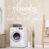 Zonon Laundry Room Sign Decals Decor, Funny Wash Dry Fold Repeat Wall Stickers for Bathroom Home Decorations