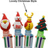 Maydahui 12PCS Christmas Multicolor Ballpoint Pens, 6-in-1 Retractable Printing Pens for Christmas Party