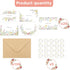 Lemicin 100 Packs -4x6 Inches Set Wildflower Thank You Cards with Envelopes Thank You Letter with Envelopes