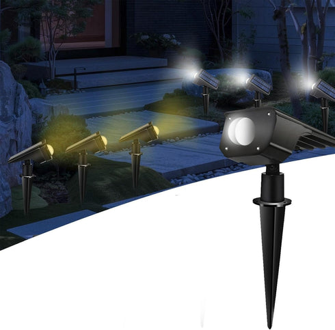 Generic Solar Lights Outdoor Adjustable Angle, Solar Spotlights Outdoor Waterproof, Solars Garden Lights with Two Modes