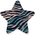 Burbuja Zebra Skin LED Night Light Plug into Wall 0.2W Star-Shaped Nightlight Dusk