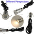 LED Mini In-Ground Well Light, 1W 12V DC, 120 Wide Beam Angle, IP67 Waterproof, Warm White-3000K