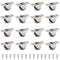16Pcs 0.5 Inch Tiny Caster Wheels, Self Adhesive Mini Casters for Appliances, DIY Storage Box