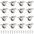 16Pcs 0.5 Inch Tiny Caster Wheels, Self Adhesive Mini Casters for Appliances, DIY Storage Box