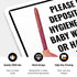 10x7 Inches, 55 Please Do Not Deposit Feminine Hygiene Products Baby Wipes Diapers Or Hand Towels Sign, mil thick HDPS