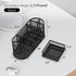 SUPEASY Mesh Desk Organizer with Drawers, Pen Holder for Office Supplies, Black
