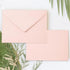 Whaline 50Pcs Blush Pink A7 Invitation Envelopes Set for Greeting Cards, V-Flap Gift Card Sleeves, 7.2x5.2 Inch