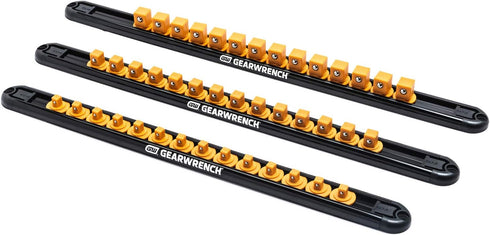 GEARWRENCH 1/4" Drive Magnetic Socket Rail, Includes 14 Clips - 83126