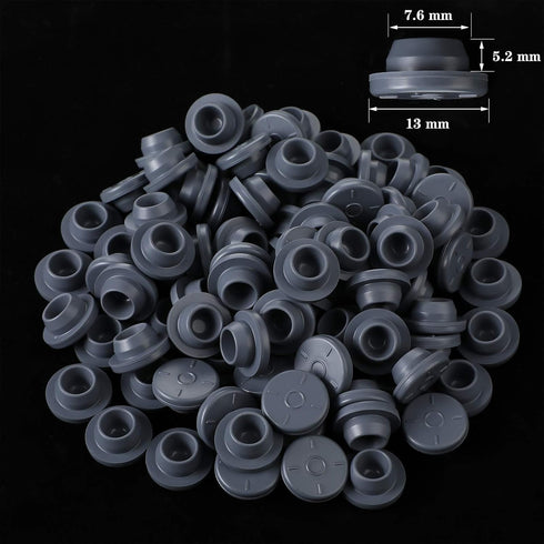 Zonon 64 Pcs Synthetic Filter Paper Stickers, 0.3 Um Filter Disc for Mushroom Cultivation with 100 Rubber Stopper