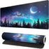 Extended Gaming Mouse Pad, XL Large Desk Pad, Stitched Edges, 3mm Thick Non-Slip Rubber Base, 31.5 X 11.8 Inch