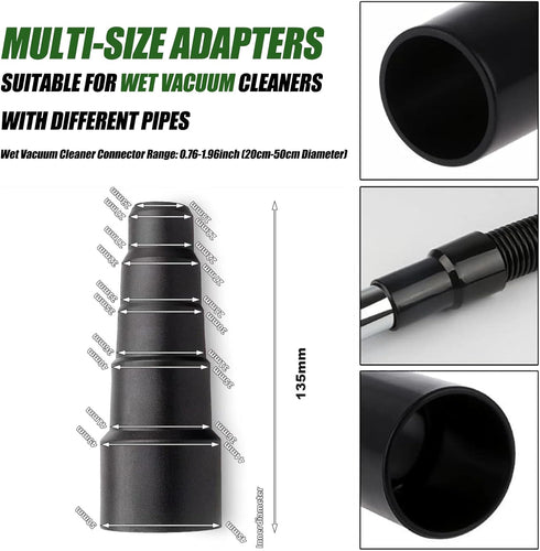 Wet Vac Attachment AC Drain Line Vacuum Adapter to Unclog A/C HVAC Drain Lines, Universal Cleaner Tool