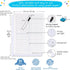 Simply Magic 12 Pack Double-Sided Dry Erase Graph Lap Boards, Individual Classroom Whiteboards for Students
