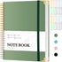 FLYING EAGLE Spiral Notebook, College Ruled 8.5 x 11, 220 Pages, A4 Large Hardcover Journal for Work School, Green with