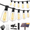 Brightever 100FT Solar String Lights Outdoor Waterproof with Remote, 36+2 Shatterproof ST38